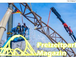 Aufbau des Themenbereichs „Sonnenbucht“ in FANTASIA (Januar 2025)